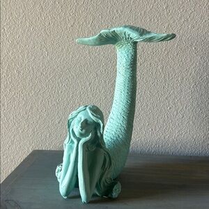 Mermaid Figurine, Rustic Mermaid Decor